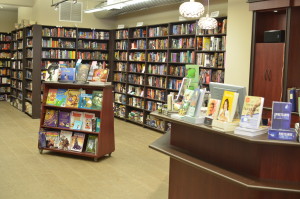 Interior shot of Bakka Phoenix Books, Toronto, Ontario